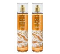 Bath & Body Works Fine Fragrance Mist Set of 2 Bottles 8oz Per Bottle (Warm Vanilla Sugar)