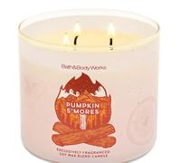 Bath & Body Works Pumpkin S'Mores 3-Wick Candle, 14.5 oz Scented Jar Candle, Fall-Inspired Marshmallow Chocolate Pumpkin Fragrance, Soy and Paraffin W