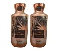 Bath & Body Works Shea + Vitamin E Shower Gel, Set of 2, 10oz Each (Coco Paradise)