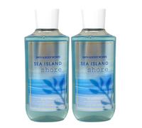 Bath & Body Works Shea + Vitamin E Shower Gel, Set of 2, 10oz Each (Sea Island Shore)