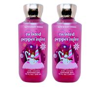 Bath & Body Works Shower Gel Gift Set of 2 10oz Each (Twisted Peppermint)