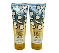 Bath & Body Works Ultra Shea Body Cream 8oz Each Pack of 2 (Fresh Coconut Colada)