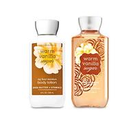Bath & Body Works WARM VANILLA SUGAR Body Lotion 236 mL + Shower Gel 2PC Bundle