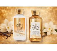 Bath & Body Works Warm Vanilla Sugar Shower Gel & Lotion Full Size | Size: 2 Pack
