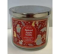 Bath & Body Works, White Barn 3-Wick Candle w/Essential Oils - 14.5 oz - 2021 Christmas Scents! (Spiced Apple Toddy)