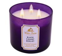 Bath & Body Works White Barn BLACK CHERRY MERLOT 3-Wick 14.5 oz Candle