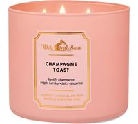 Bath & Body Works White Barn Champagne Toast 3-Wick Candle 14.5 oz - Festive Nectarine & Blackcurrant, White Barn Label (8541842901)