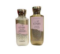 Bath & Body Works Women's In The Stars Body Wash 295ml + Body Lotion 236ml in Gold | Size: 500ml
