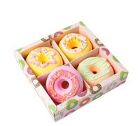 Bath Bomb Gift Set with Moisturising Donut, Doughnut Bath Fizzers, Bath and Beauty Gift, Gift Idea for Women, Men, Kids and Teen Girls