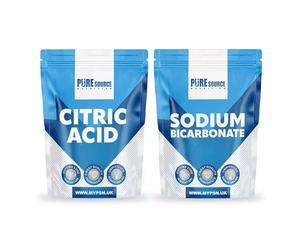 Bath Bomb Making KIT Bundle 3KG | 1KG Citric Acid + 2KG Sodium Bicarbonate - Food Grade - by PSN