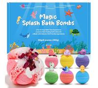 Bath Bomb Set 6Pcs with Moisturising Cocoa & Shea Butter - Natural Ingredients, Rich Bubbles, Spa Aromatherapy Fizzies