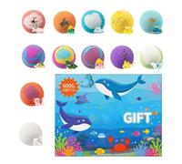 Bath Bombs - 12-Pieces, Gentle Cleansing Foam, Unique Toy Hunt Feature, Bath Ball, Bathing Supplies | Shower Ball Suited for Soothing and Skin-Friendly Experience