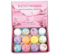 Bath Bombs 12PCS Natural Ingredient Shower Bombs Moisturizes Soothes the Skin, Relieve Stress Bath Bubbles Spa Essential Gift for Women Relaxing Bath Bombs for Women Relaxing Bath Bubbles Kid Bath Bom