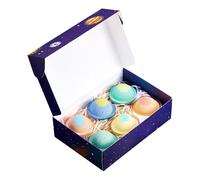 Bath Bombs | 6-Piece Organic Natural Deep Cleansing | Bath Bombs on the Theme of Universe Planet | For Relaxation, Spa, Shower, Bathtub, Home, Family, Birthday, Mother's Day