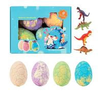 Bath Bombs for Boys - Dinosaur Surprise Set, 12-Piece Gentle Natural Soap with Hidden Toys, Kids Bubble Fizzies, Fun Playful Balls for Girls Bathing Relaxation Birthday Holiday