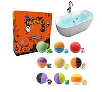 Bath Bombs for Girls Gift Set of 9 Halloween Soothing Fragrance | Handmade bath bombs for Halloween party gifts spa wellness birthday relaxation so
