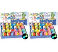 Bath Bombs for Kids, 24pcs Bath Bombs with Glow in The Dark Surprise Toy Inside, Natural and Organic Colorful Bubble Bath Fizz, Perfect Birthday, Party, Or Easter Gift for Boys and Girls (Pack of 2)