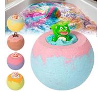 Bath Bombs for Kids, Bath Bombs with Surprise Toy Inside, Colorful Bubble Bat-h Fizz, Perfect Birthday, Party, Or Easter Gifts for Boys and Girls (Ocean)