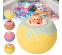 Bath Bombs for Kids, Bath Bombs with Surprise Toy Inside, Colorful Bubble Bat-h Fizz, Perfect Birthday, Party, Or Easter Gifts for Boys and Girls (Tea Tree)