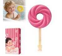 Bath Bombs for Kids, Cute Lollipop Bath Bomb, Colorful Bubble Baths Ball for Fun Baths Time, Birthday Gift for Kids Girls Boys Adults (Pink, 1PC)