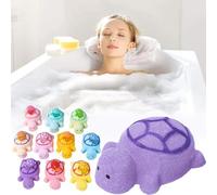 Bath Bombs for Kids, Scented Turtle Bath Bombs,Handmade Natural Clean Shower Bomb, Great Christmas, Holiday & Birthday Gift for Boys Girls Kids Toddlers,Easter Basket Stuffers (Purple 1pcs)
