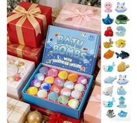 Bath Bombs for Kids with Surprise Inside for Girls Boys,20 Shell Kids Bath Bombs Gift Set, Handmade Bubble Bath Fizzes Bomb for Chrildren Birthday Christmas and Party Favor