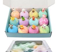 Bath Bombs for Kids, with Surprise Toys Inside, 12 Pieces/1 Set, Kids Bath Bombs with Toys, Fizzy Balls Bubble Bath-Bömb, Kid Safe Gentle Formula, Ideal for Holidays, Travel, Or Everyday Use At Home