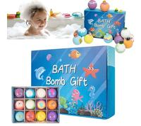 Bath Bombs for Kids with Surprisespringinside, 12 Pack Kid Bath Bombs Gift Set,Easter Basket Stuffer, Bubble Bath Bombs Fizzes Spa Ideal Birthday Easter for Boys & Girls (1 Set)
