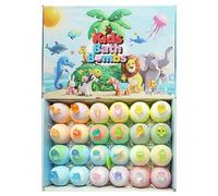 Bath Bombs for Kids with Toys Inside - 24 Pack Glow-in-the-Dark Animal Surprise Bath Bombs for Kids, 60g Each, Bathtime Fun