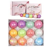 Bath Bombs for Women Gifts, 12pcs 12 Scents Bath Bomb for Girls, 80g 2.8OZ Large Bath Bombs Gift Set, Skin Care Luxury Bath Bomb, Handmade Bathbombs, Perfect Christmas Gifts for Her, Wife, Mother