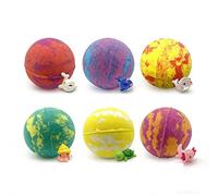 Bath Bombs Gift for Kids, Natural and Organic Colorful Bubble Bath Fizz, Splashy Rainbow Hatching Bubbly Buddies, Gift Set with Mega Bubbles & Surprise Inside to-y (6PC)