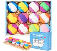 Bath Bombs Gift Set, 12pcs Handmade Fizzy Bubble Bath Bombs, Vegan & Cruelty Free, Perfect for Bubble and Spa Bath, Birthday Mothers Day Gifts Idea