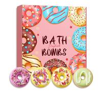 Bath Bombs Gift Set, 4 Large Bath Bombs Set for Women.Organic Natural Aroma Pure Essential Oil Bubble Bath Balls.Fragrant Spa to Moisturize Dry Skin, Calendula, Mint, Lemon, Lavender