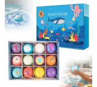 Bath Bombs Gift Set for Kids - 12Pcs Bubble Bathbombs with Natural and Organic Ingredients for Women, Home Spa Fizzes Bath Balls to Moisturize Skin,Bath Bombs Gift Set,Bubble Bath Balls