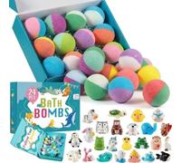 Bath Bombs Gift Set,Ideal Present for Women,Mothers Day Gifts Idea,12PcsHandmade Fizzy Bubble Bath Bombs,Fizzy Bubble Bath Bomb,Natural Spa Fizzies Bath Ball,Bombs Gift Set for Birthday Party