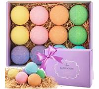Bath Bombs Gift Set, TTRwin 12 Fizzy Bubble Bath Bath Bombs, Organic Natural Vegan Spa Bath Bomb Kit with Different Organic Essential Oils