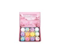 Bath Bombs with Essential Oils Relaxation Set 12 pcs