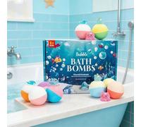 Bath Bombs with Surprise Inside, 12Pack Bath Salt Ball Sleeve Box Baths Bombs for Kids with Glow in the Dark Ocean Animals, Child-Safe Natural Baths Bomb Gifts for Girls Boys' Birthday Christmas