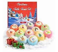 Bath Bombs with Surprise Inside - 6/12 Pack Organic Bubble Fizzy with Toys, Natural Sea Salt Color Changing Bath Balls - Dinosaur Egg、Animal、Ocean Theme Bath Fizzies (red 12pcs)