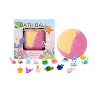 Bath Bombs with Surprise Inside, Ocean Theme Surprise Bath Bomb with Mini Fizzers, Inside Dual Toy Creature Natura Color