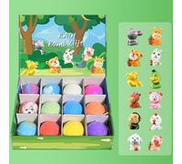 Bath Bombs with Toys Inside, 12PCS Animal Toy Bath Bombs Balls, Handmade Natural Baths B-omb with O-cean Animals Toys, Organic Bubble Kids Baths B-omb Ball Fizzy Spa Kit, for Boys & Girls