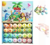 Bath Bombs with Toys Inside,Bath Bombs with Surprise Inside,Animal ThemeBath Bomb Gift,Fizzy Foaming BathBombs with Toys Insides,Natural Colorful Bubble BathBalls Gift