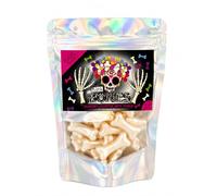 Bath Bones. 15 Blueberry Scented, Bone Shaped Bath Pearls. Halloween Bath Pearls. Bath Beads. Retro 90's Nostalgia. Moisturising, Fun Bath Oil Pearls.