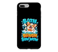 Bath Brush Bow Wow Corgi Dog Groomer Pet Salon Case for iPhone 7 Plus/8 Plus