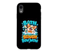 Bath Brush Bow Wow Corgi Dog Groomer Pet Salon Case for iPhone XR