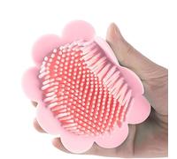 Bath Brush, Crib Hooded Bath Brusque - Silicone Hair Brush for Bath,Soft Massage Body Scrubber for Dry Skin for and
