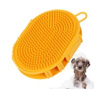 Bath Brush for Dogs - 6.3 x 4.6 x 1.5 inch, Soft Silicone Massage | Puppy Washing Brush Shampoo Shower Grooming Tool Bath Brush for Dogs and Cats Long Short Hair Massage Cleaning