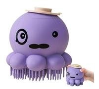 Bath Brush for Dogs, Shampoo Brush for Dogs, Bath Scrubber Cat Brushes, Dog Hair Brush in Octopus Shape, Pet Brush with Soap Dispenser, Massage Comb for Long, Short-Haired Dogs and Cats