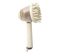 Bath Brush for Dogs - Silicone Grooming Tool, No-Slip Handle | 18.5x7.5x8.6cm Pet Shampoo Scrubber with Built-in Soap Dispenser, Brush