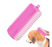 Bath Brush for Pets - Soft Silicone Brush with Three Comb Sides, Bath Brush for Dogs | For Indoor Use at Home, for Puppies, Kittens and Cats, for Washing, Showering, Cleaning and